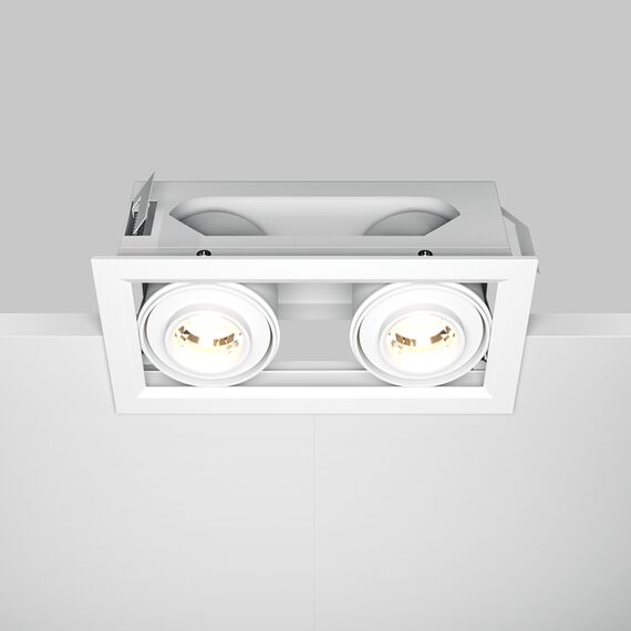 LED Двоен кардан бял Metal Modern DL093-02-10W3K-W Maytoni 20W 3000K | Osvetlenieto.bg