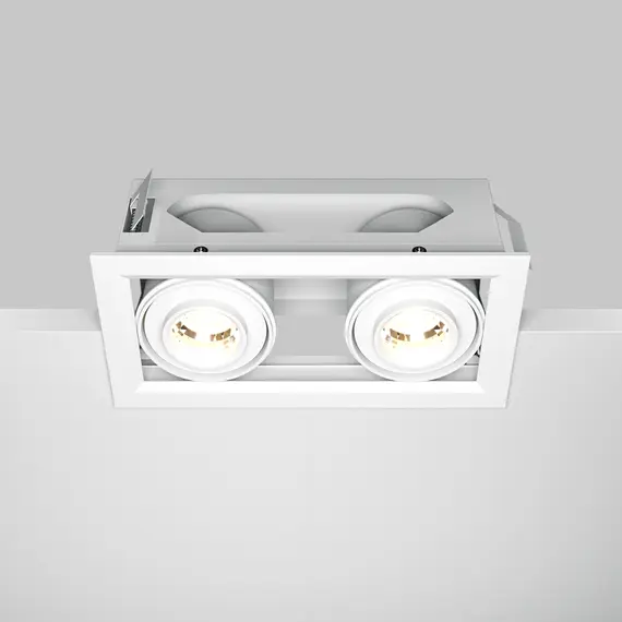 LED Двоен кардан бял Metal Modern DL093-02-10W3K-W Maytoni 20W 3000K | Osvetlenieto.bg