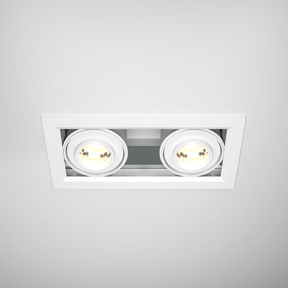 LED Двоен кардан бял Metal Modern DL093-02-10W3K-W Maytoni 20W 3000K | Osvetlenieto.bg