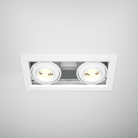 LED Двоен кардан бял Metal Modern DL093-02-10W3K-W Maytoni 20W 3000K | Osvetlenieto.bg
