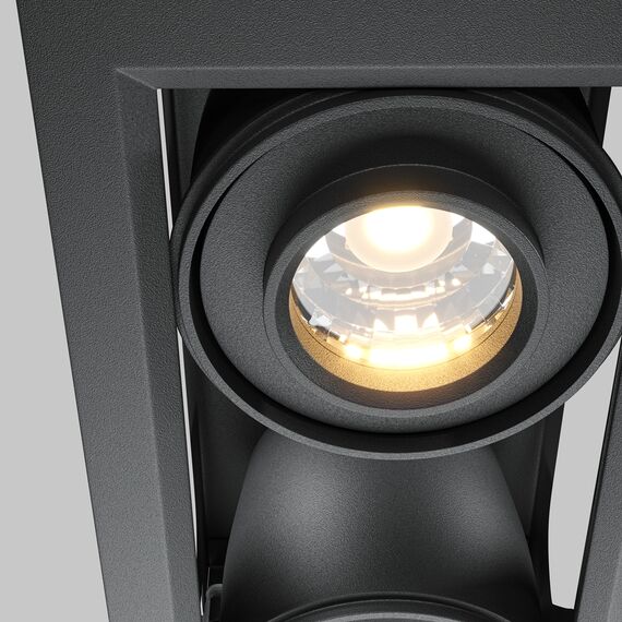 LED Двоен кардан черен Metal Modern DL093-02-10W3K-B Maytoni 20W 3000K | Osvetlenieto.bg