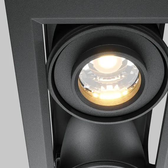 LED Двоен кардан черен Metal Modern DL093-02-10W3K-B Maytoni 20W 3000K | Osvetlenieto.bg