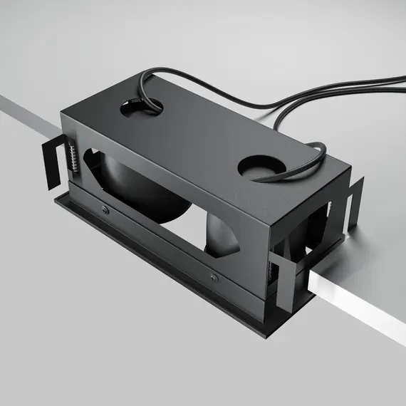 LED Двоен кардан черен Metal Modern DL093-02-10W3K-B Maytoni 20W 3000K | Osvetlenieto.bg