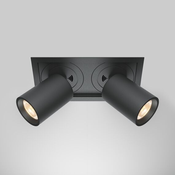 LED Двоен спот за вграждане Hidden DL095-02-10W3K-B Maytoi 20W 3000K | Osvetlenieto.bg