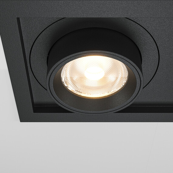 LED Двоен спот за вграждане Hidden DL095-02-10W3K-B Maytoi 20W 3000K | Osvetlenieto.bg