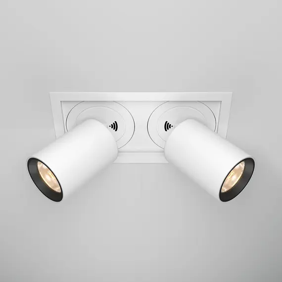 LED Двоен спот за вграждане Hidden DL095-02-10W3K-W Maytoi 20W 3000K | Osvetlenieto.bg