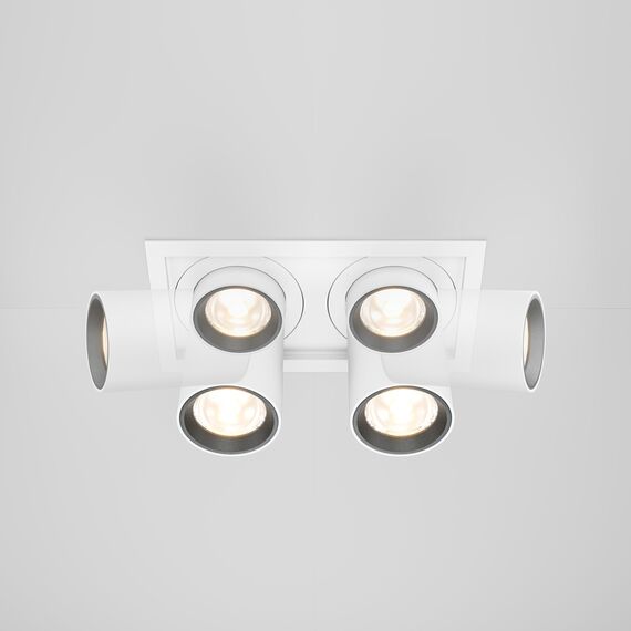 LED Двоен спот за вграждане Hidden DL095-02-10W3K-W Maytoi 20W 3000K | Osvetlenieto.bg