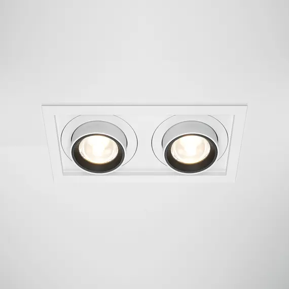 LED Двоен спот за вграждане Hidden DL095-02-10W3K-W Maytoi 20W 3000K | Osvetlenieto.bg