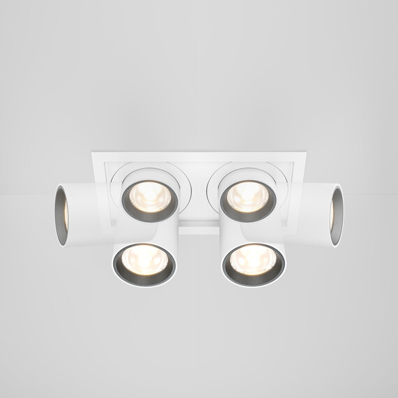 LED Двоен спот за вграждане Hidden DL095-02-10W3K-W Maytoi 20W 3000K | Osvetlenieto.bg
