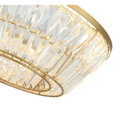 LED Кристален полилей Zambelis 23045 PENDANT LED LIGHT 27W 3000K METAL-CRYSTAL ANTIQUE BRASS | Osvetlenieto.bg