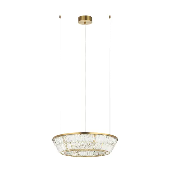 LED Кристален полилей Zambelis 23046 PENDANT LED LIGHT 38W 3000K METAL-CRYSTAL ANTIQUE BRASS | Osvetlenieto.bg