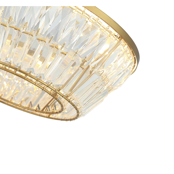 LED Кристален полилей Zambelis 23048 PENDANT LED LIGHT 55W 3000K METAL-CRYSTAL ANTIQUE BRASS | Osvetlenieto.bg