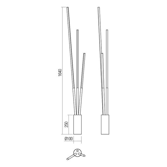 LED Лампион Herald 01-3976 Smarter 36W 3000K-4000K | Osvetlenieto.bg