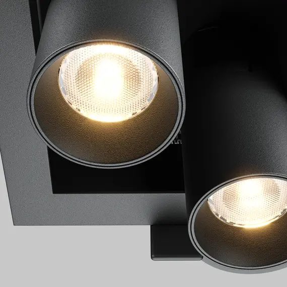 LED Луна за вграждане Magnum Maytoni черна DL094-02-7W3K-B 14W 3000K | Osvetlenieto.bg