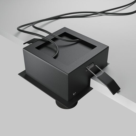 LED Луна за вграждане Magnum Maytoni черна DL094-02-7W3K-B 14W 3000K | Osvetlenieto.bg