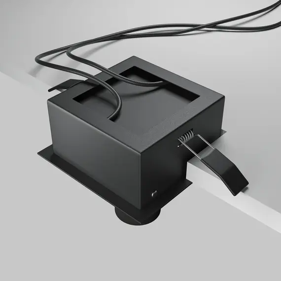 LED Луна за вграждане Magnum Maytoni черна DL094-02-7W3K-B 14W 3000K | Osvetlenieto.bg