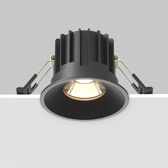 LED Луна за вграждане Round DL058-12W3K-B Maytoni 12W 3000K | Osvetlenieto.bg