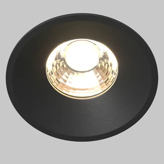 LED Луна за вграждане Round DL058-12W3K-B Maytoni 12W 3000K | Osvetlenieto.bg