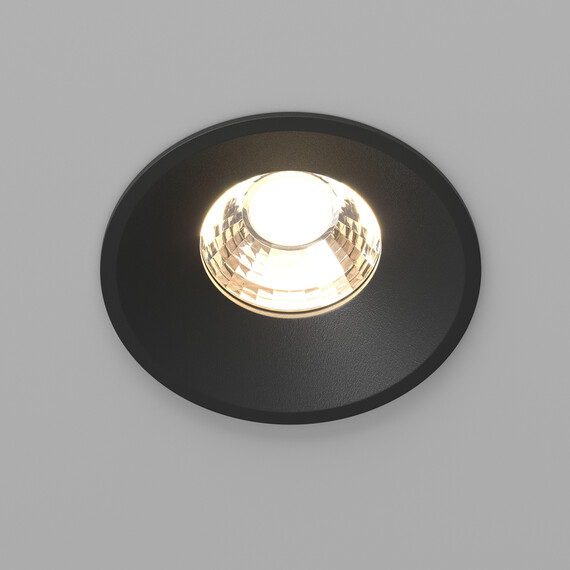 LED Луна за вграждане Round DL058-12W3K-B Maytoni 12W 3000K | Osvetlenieto.bg