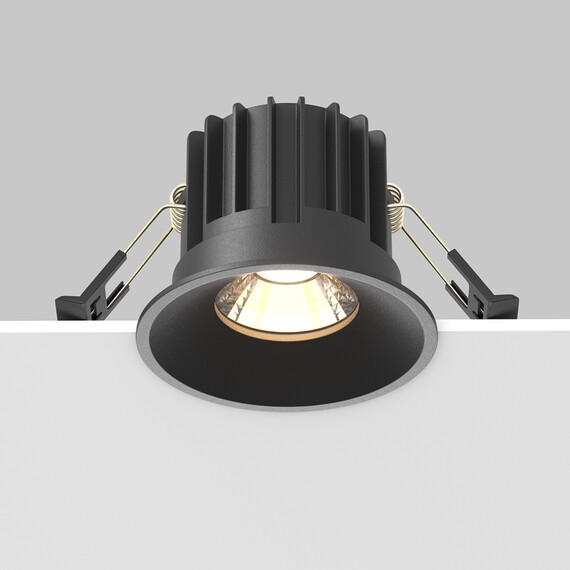 LED Луна за вграждане Round DL058-12W3K-B Maytoni 12W 3000K | Osvetlenieto.bg