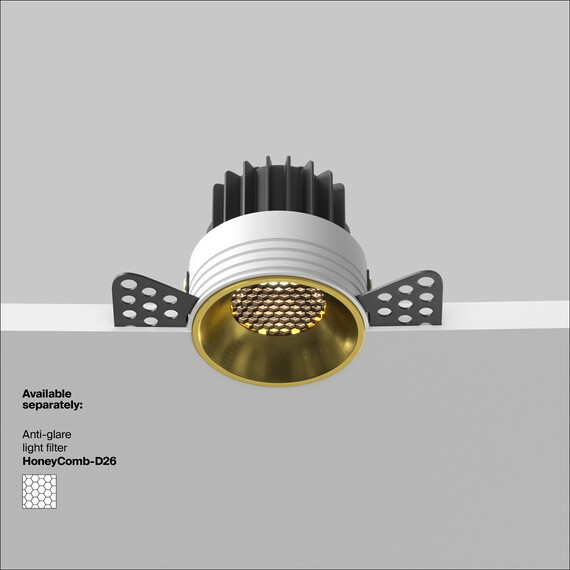 LED Луна за вграждане Round DL058-12W3K-TRS-BS Maytoni 12W 3000K | Osvetlenieto.bg