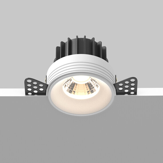 LED Луна за вграждане Round DL058-12W3K-TRS-W Maytoni 12W 3000K | Osvetlenieto.bg