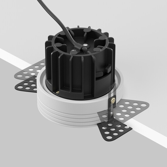LED Луна за вграждане Round DL058-12W3K-TRS-W Maytoni 12W 3000K | Osvetlenieto.bg
