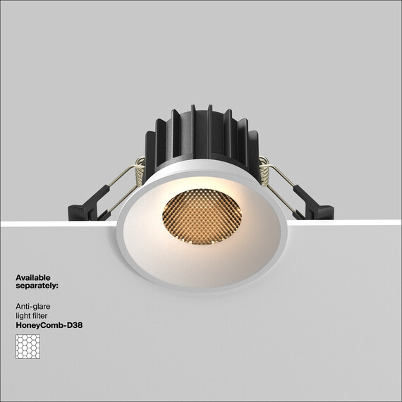 LED Луна за вграждане Round DL058-12W3K-W Maytoni 12W 3000K | Osvetlenieto.bg