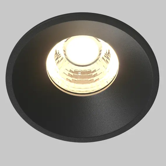 LED Луна за вграждане Round DL058-7W3K-B Maytoni 7W 3000K | Osvetlenieto.bg
