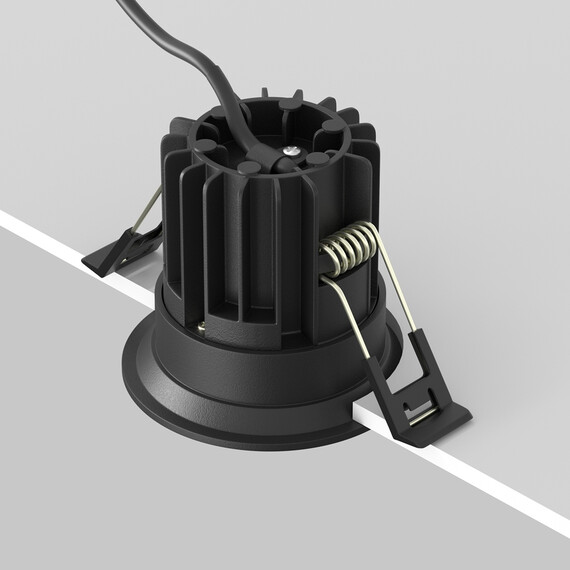 LED Луна за вграждане Round DL058-7W3K-B Maytoni 7W 3000K | Osvetlenieto.bg
