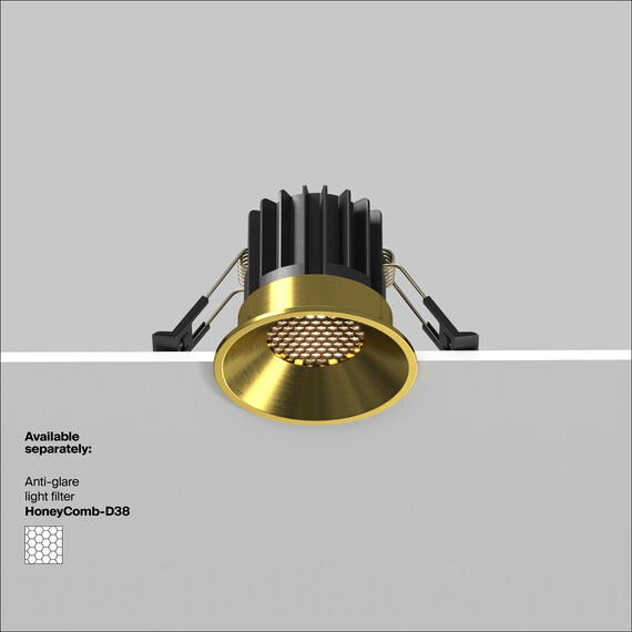 LED Луна за вграждане Round DL058-7W3K-BS Maytoni 7W 3000K | Osvetlenieto.bg