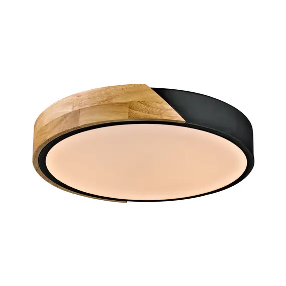 LED Плафон Nastro PLF-13186-BK-WO Italux 24W 3000K | Osvetlenieto.bg