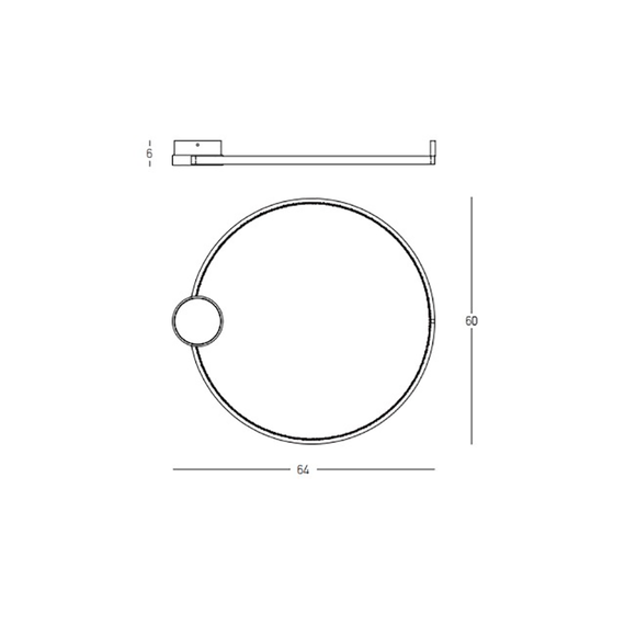 LED Плафон ZAMBELIS 23096 CEILING LED LIGHT 24W 3000K ALUMINIUM-SILICON,BLACK-GOLD RING Dimmable Triac | Osvetlenieto.bg