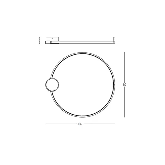 LED Плафон ZAMBELIS 23098 CEILING LED LIGHT 24W 3000K ALUMINIUM-SILICON,GOLD-BLACK RING Dimmable Triac | Osvetlenieto.bg