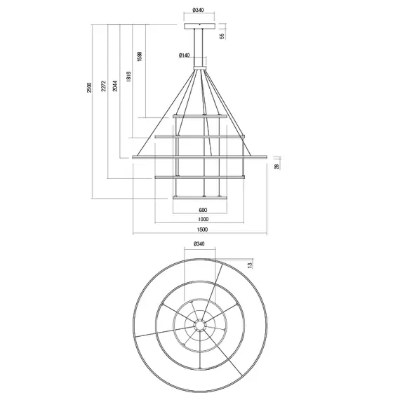 LED Полилей ORBIT 01-2487-TRIAC Redo 286W 4000K | Osvetlenieto.bg