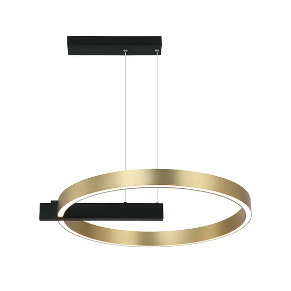 LED Полилей Zambelis 22011 PENDANT LED LIGHT 41W 3000K ALUMINIUM GOLD/ MATT BLACK | Osvetlenieto.bg