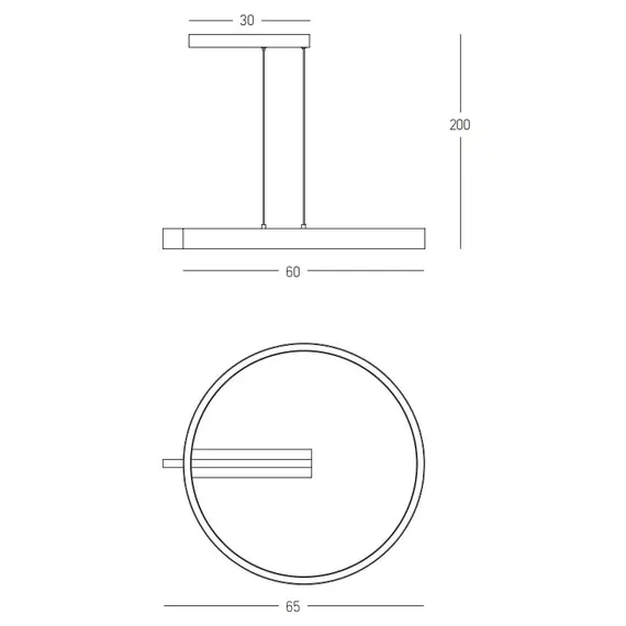 LED Полилей Zambelis 22011 PENDANT LED LIGHT 41W 3000K ALUMINIUM GOLD/ MATT BLACK | Osvetlenieto.bg