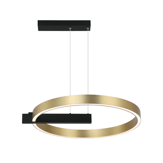 LED Полилей Zambelis 22011 PENDANT LED LIGHT 41W 3000K ALUMINIUM GOLD/ MATT BLACK | Osvetlenieto.bg