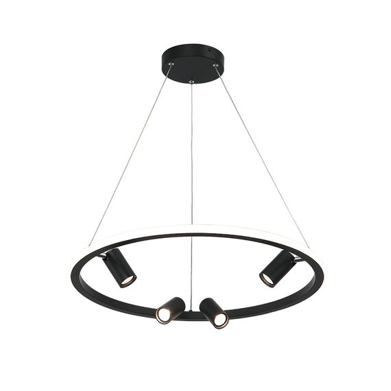 LED Полилей Zambelis 22012 PENDANT LED LIGHT 27W+4X5W 3000K ALUMINIUM -SILICON BLACK MATT | Osvetlenieto.bg