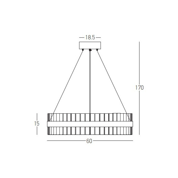 LED Полилей Zambelis 22039 PENDANT LED LIGHT 56W 3000K STAINLESS STEEL -GLASS GOLD MATT | Osvetlenieto.bg