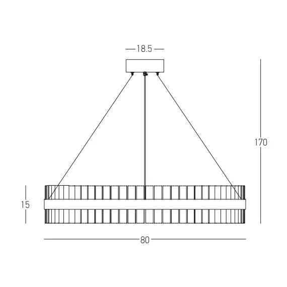 LED Полилей Zambelis 22040 PENDANT LED LIGHT 68W 3000K STAINLESS STEEL-GLASS GOLD MATT | Osvetlenieto.bg