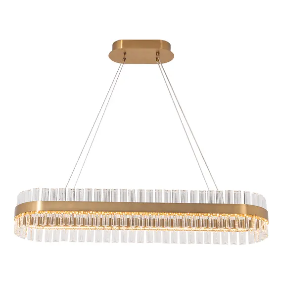 LED Полилей Zambelis 22041 PENDANT LED LIGHT 68W 3000K STAINLESS STEEL-GLASS GOLD MATT | Osvetlenieto.bg
