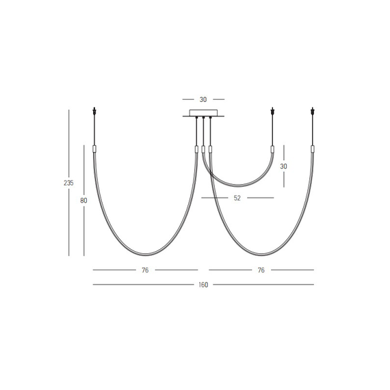 LED Полилей ZAMBELIS 23051 CEILING LED LIGHT 46W 3000K ALUMINIUM-SILICON BLACK | Osvetlenieto.bg