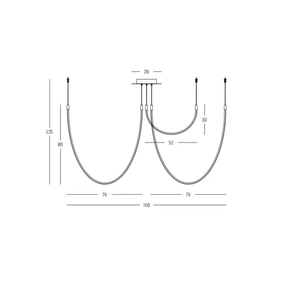 LED Полилей ZAMBELIS 23051 CEILING LED LIGHT 46W 3000K ALUMINIUM-SILICON BLACK | Osvetlenieto.bg