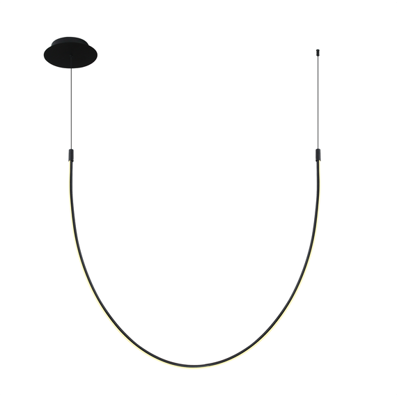 LED Полилей ZAMBELIS 23052 CEILING LED LIGHT 18W 3000K ALUMINIUM-SILICON BLACK | Osvetlenieto.bg