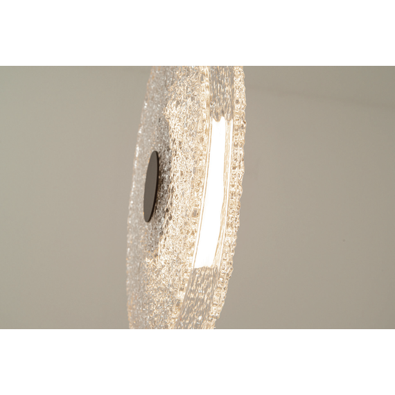 LED Полилей Zambelis 23073 PENDANT LED LIGHT 8W 3000K METAL-GLASS, BLACK-CLEAR GLASS | Osvetlenieto.bg