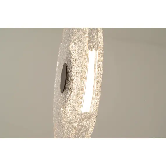 LED Полилей Zambelis 23075 PENDANT LED LIGHT 11W 3000K METAL-GLASS, BLACK-CLEAR GLASS | Osvetlenieto.bg