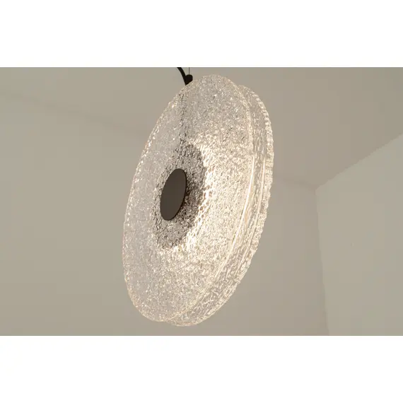 LED Полилей Zambelis 23075 PENDANT LED LIGHT 11W 3000K METAL-GLASS, BLACK-CLEAR GLASS | Osvetlenieto.bg