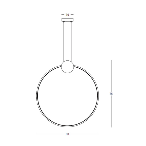 LED Полилей ZAMBELIS 23094 PENDANT LED LIGHT 24W 3000K ALUMINIUM-SILICON,BLACK-GOLD RING Dimmable Triac | Osvetlenieto.bg