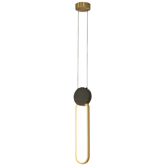 LED Полилей ZAMBELIS 23100 PENDANT LED LIGHT 13W 3000K ALUMINIUM-SILICON,BLACK-GOLD Dimmable Triac | Osvetlenieto.bg